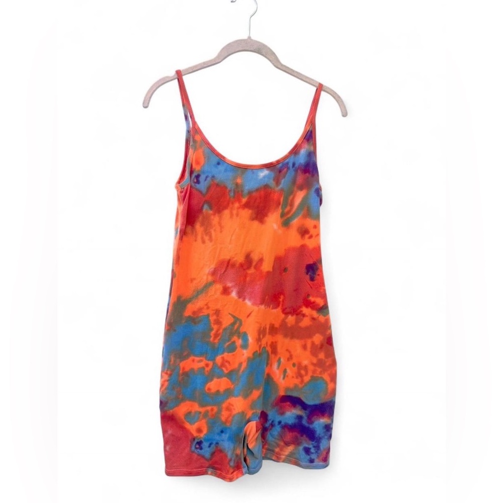 Tie-Dye Sleeveless Romper